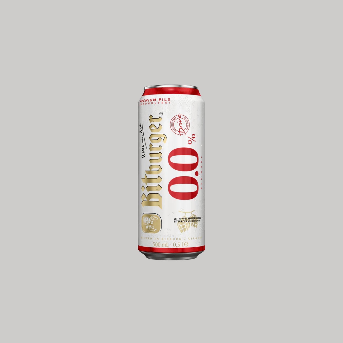 Bitburger Alcohol-free Pilsner Can 500ml 0.0% - Time2Drink