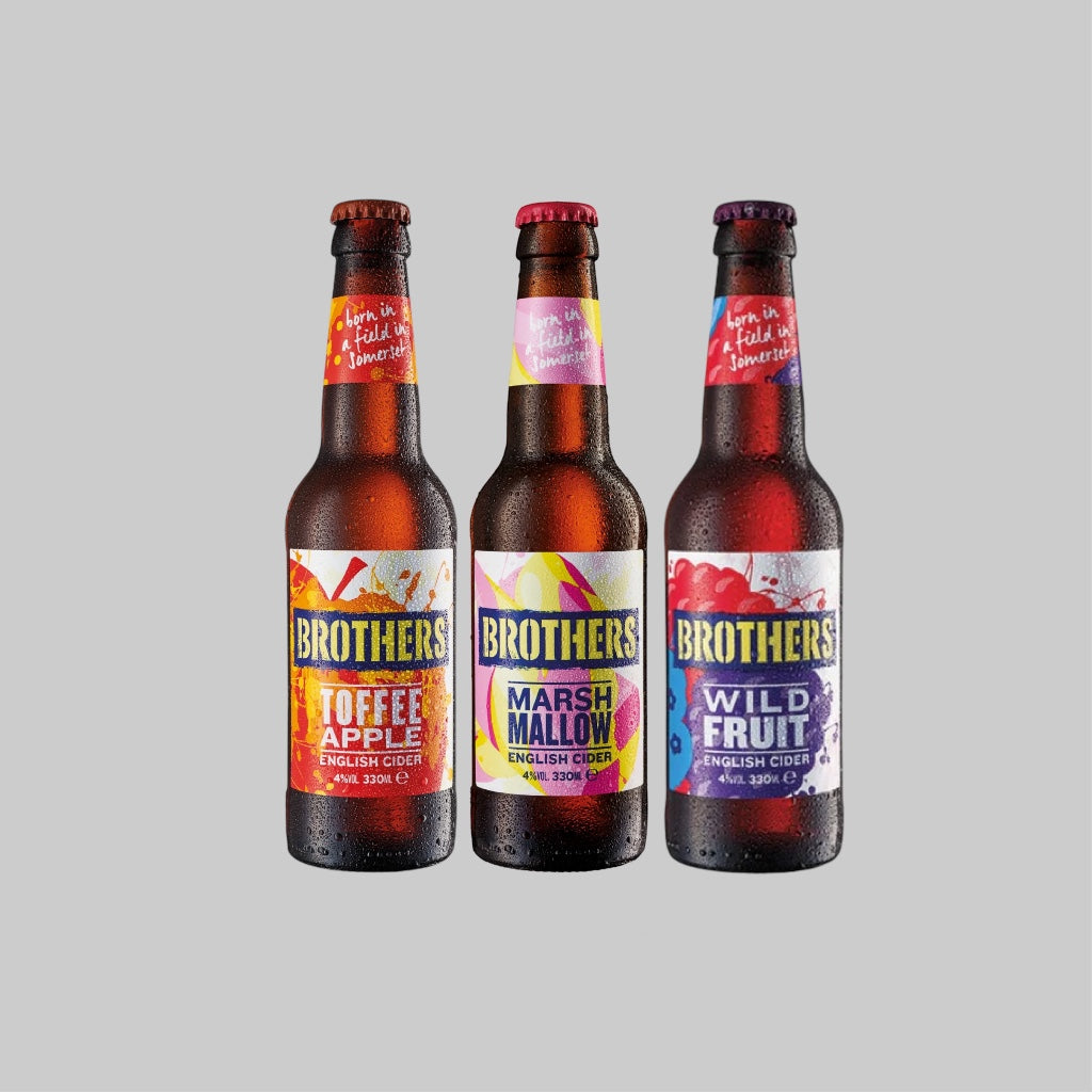Brothers English Cider Bottle 12+13 Mix Bundle – 25x330ml (4.0%)|Time2Drink