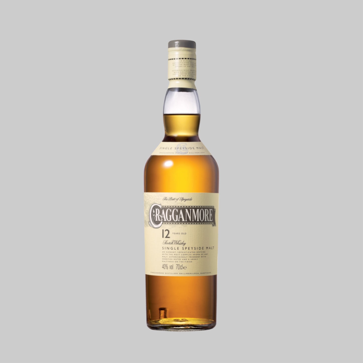 Cragganmore 12 Years Old Single Malt Scotch Whisky 700ml 40.0% - Time2Drink