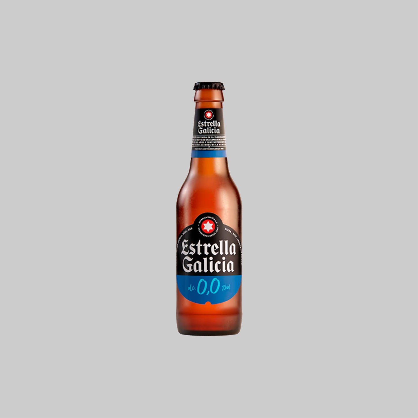 Estrella Galicia 0.0 Non‑Alcoholic Lager Bottle 330ml 0.0% | Time2Drink