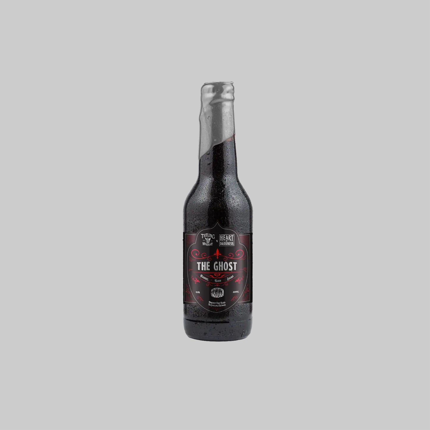 Heart Of Darkness HOD x Teeling Whiskey The Ghost Barrel Aged Stout Bottle 330ml 12.0% - Time2Drink