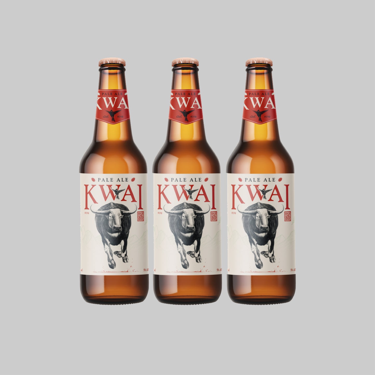 Kwai Pale Ale Bottle 330ml 5.0% (Pack of 3) - Time2Drink