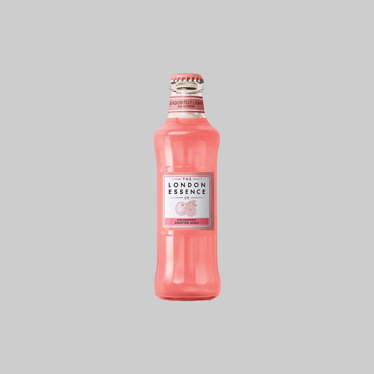 The London Essence Pink Grapefruit Crafted Soda Bottle 200ml 0.0% - Time2Drink