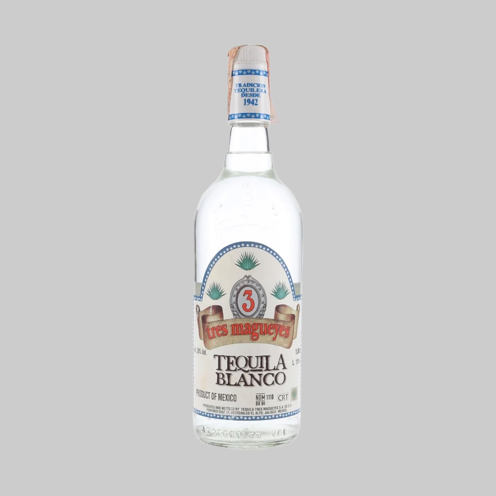 Tres Magueyes Blanco Tequila 750ml 38.0% - Time2Drink