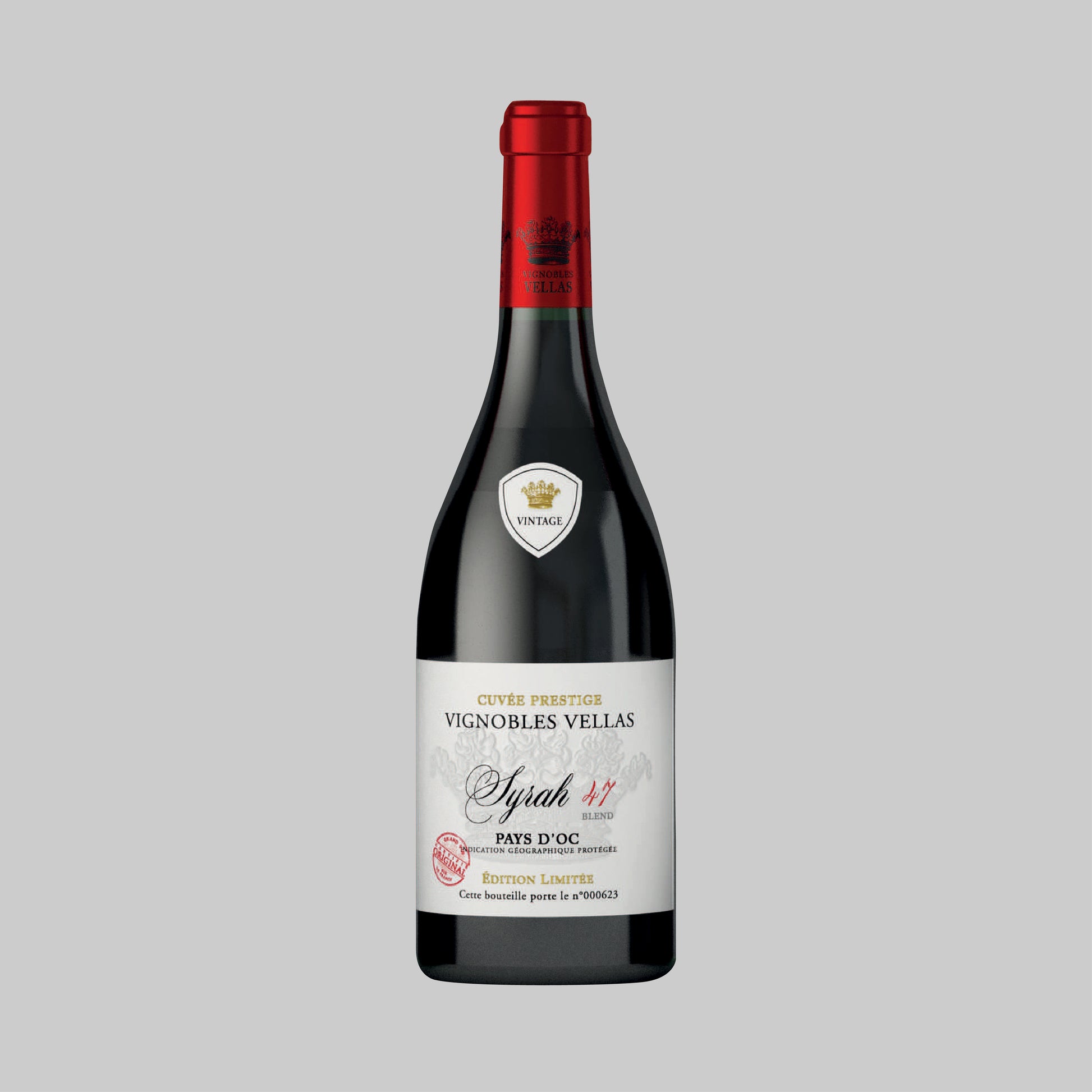 Vignobles Vellas Cuvée Prestige Syrah 47 Blend Pays d'Oc 2022 750ml 14% - Time2Drink