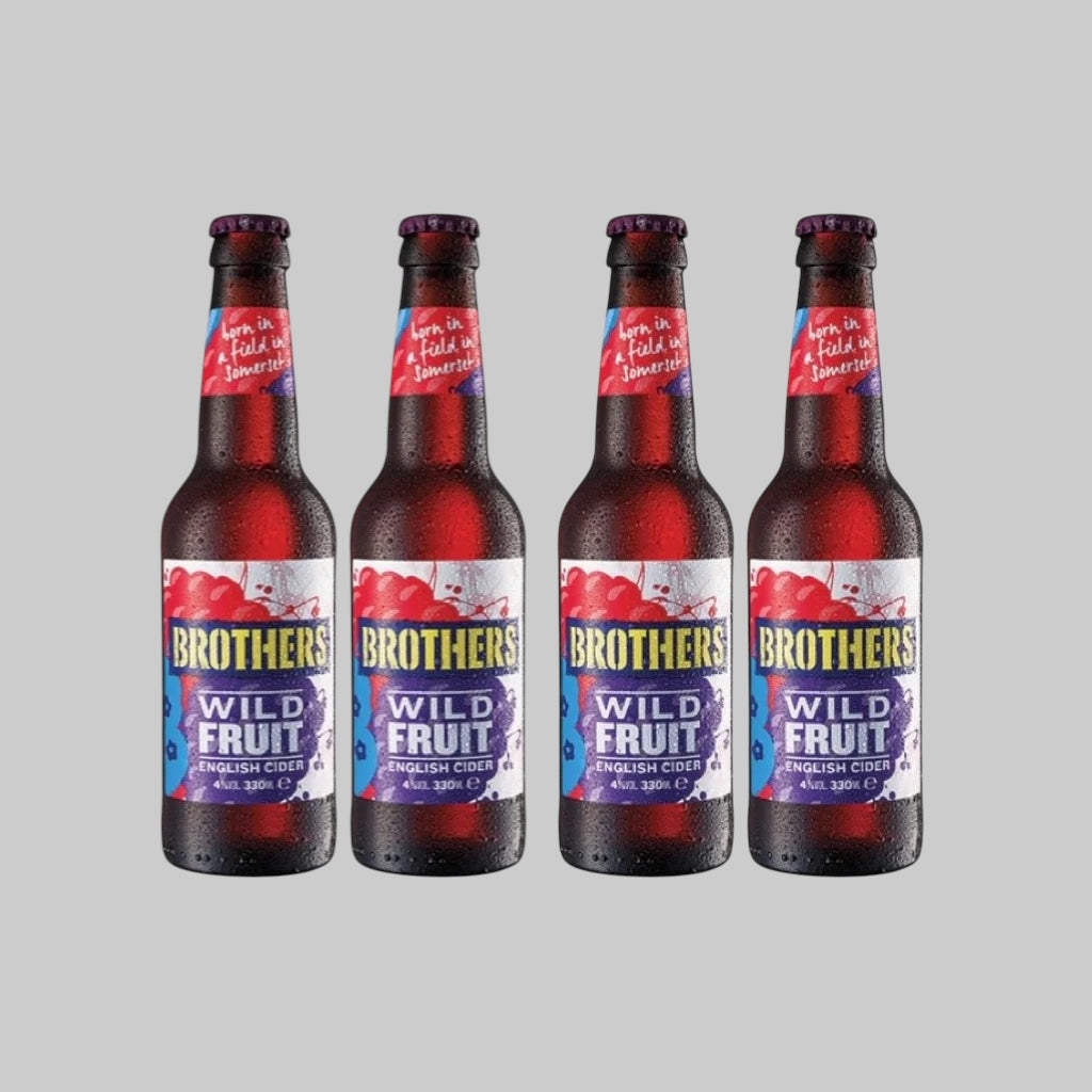 4x Brothers English Cider Wild Fruit Bottle 330ml 4.0% | Time2Drink