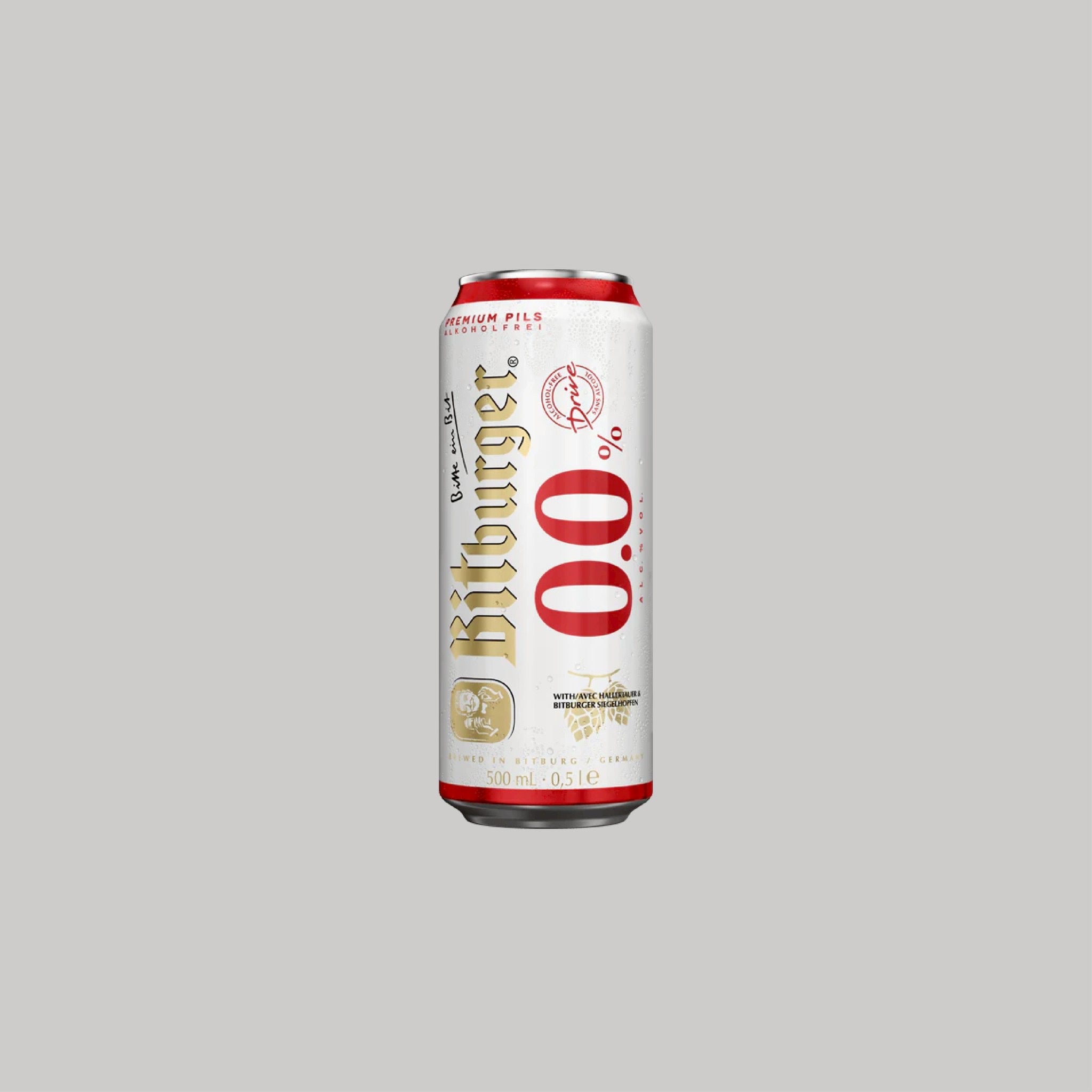 Bitburger Alcohol-free Pilsner Can 500ml 0.0% - Time2Drink