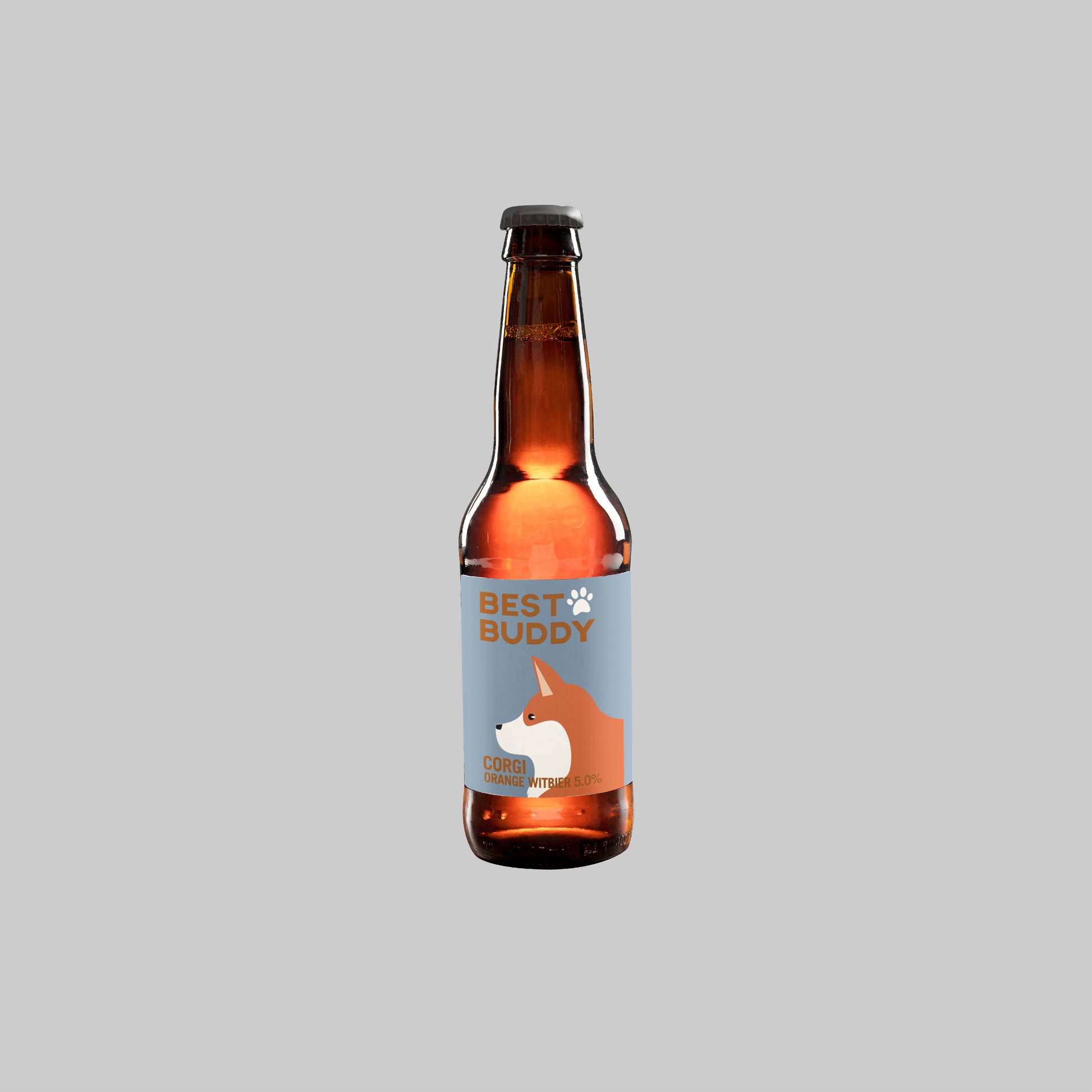 Best Buddy Corgi Orange Witbier Bottle 330ml 5.0% - Time2Drink