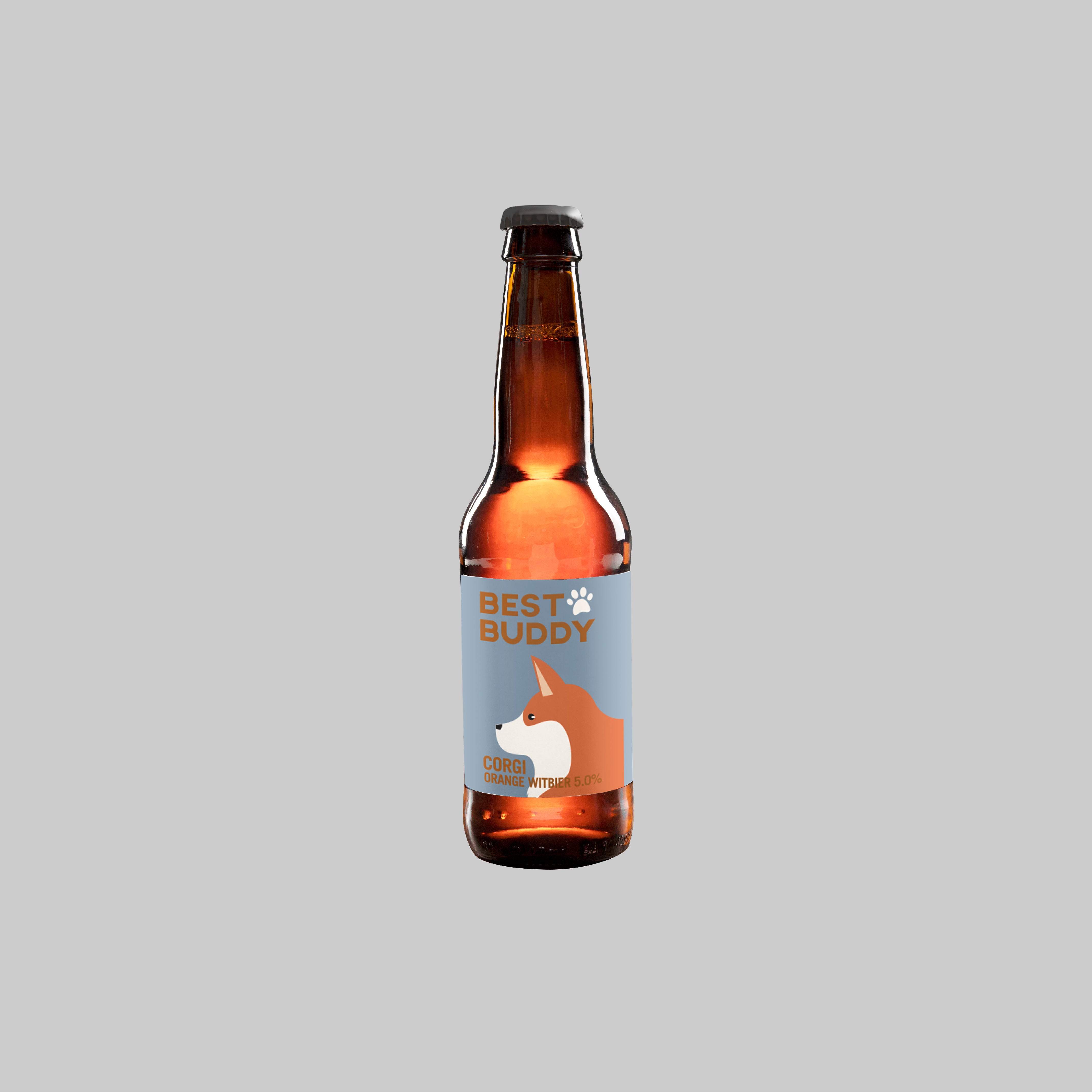 Best Buddy Corgi Orange Witbier Bottle 330ml 5.0% - Time2Drink