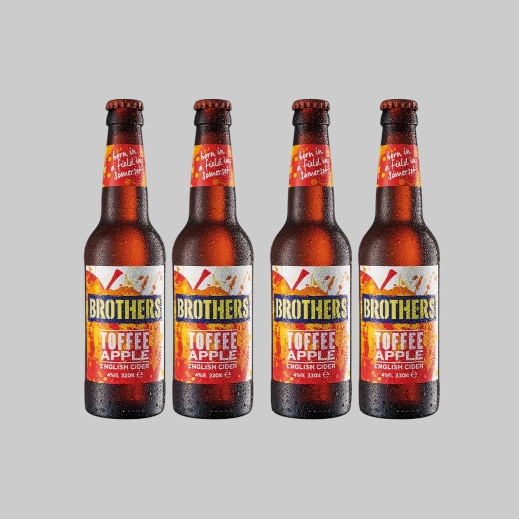 4x Brothers English Cider Toffee Apple Bottle 330ml 4.0% | Time2Drink
