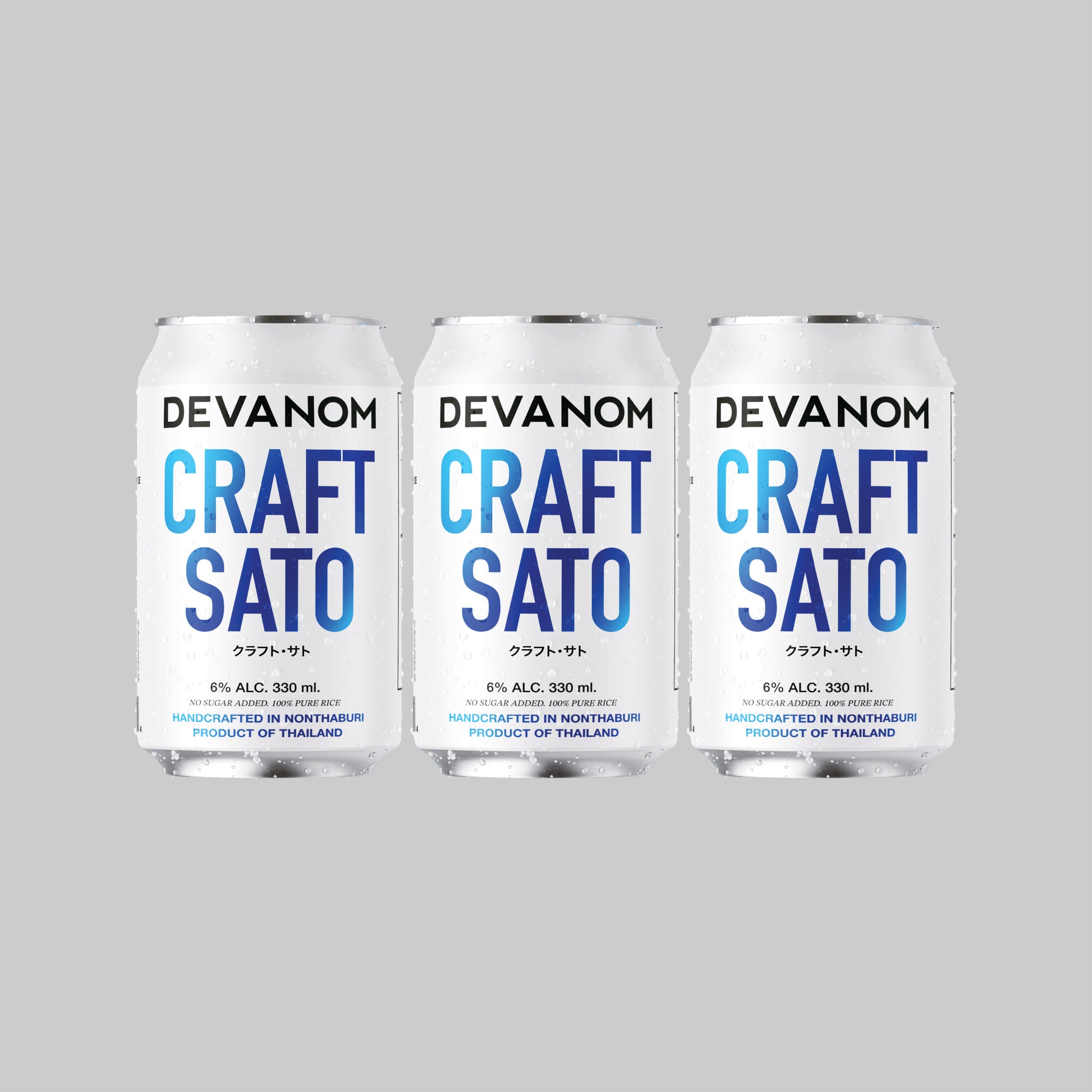 Devanom Original Thai Craft Sato Can 330ml 6.0% (Pack of 3) - Time2Drink