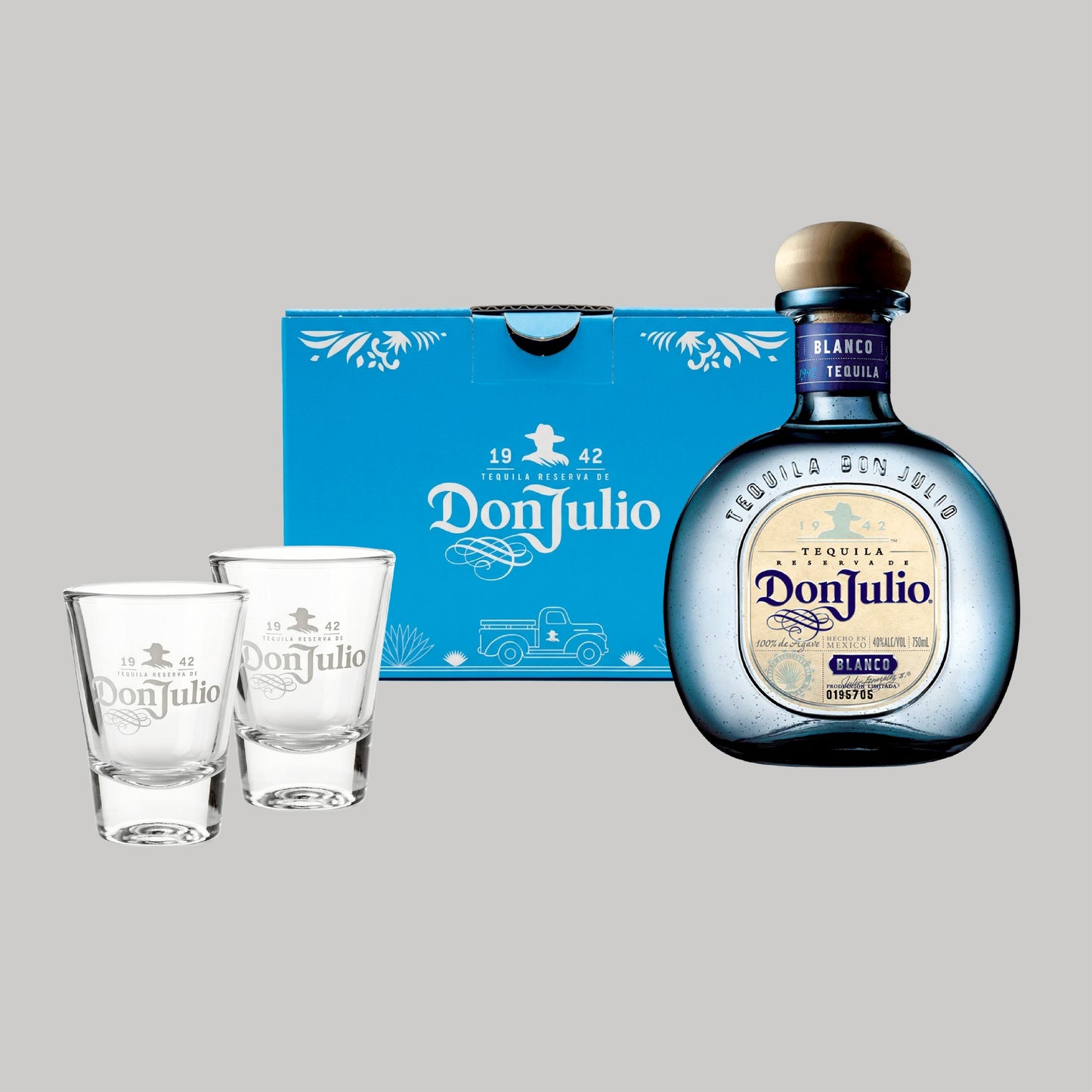 Don Julio Blanco Tequila Bottle 750ml 40.0% (Free 2-Shot Glass Premium Gift Set) | TIME2DRINK