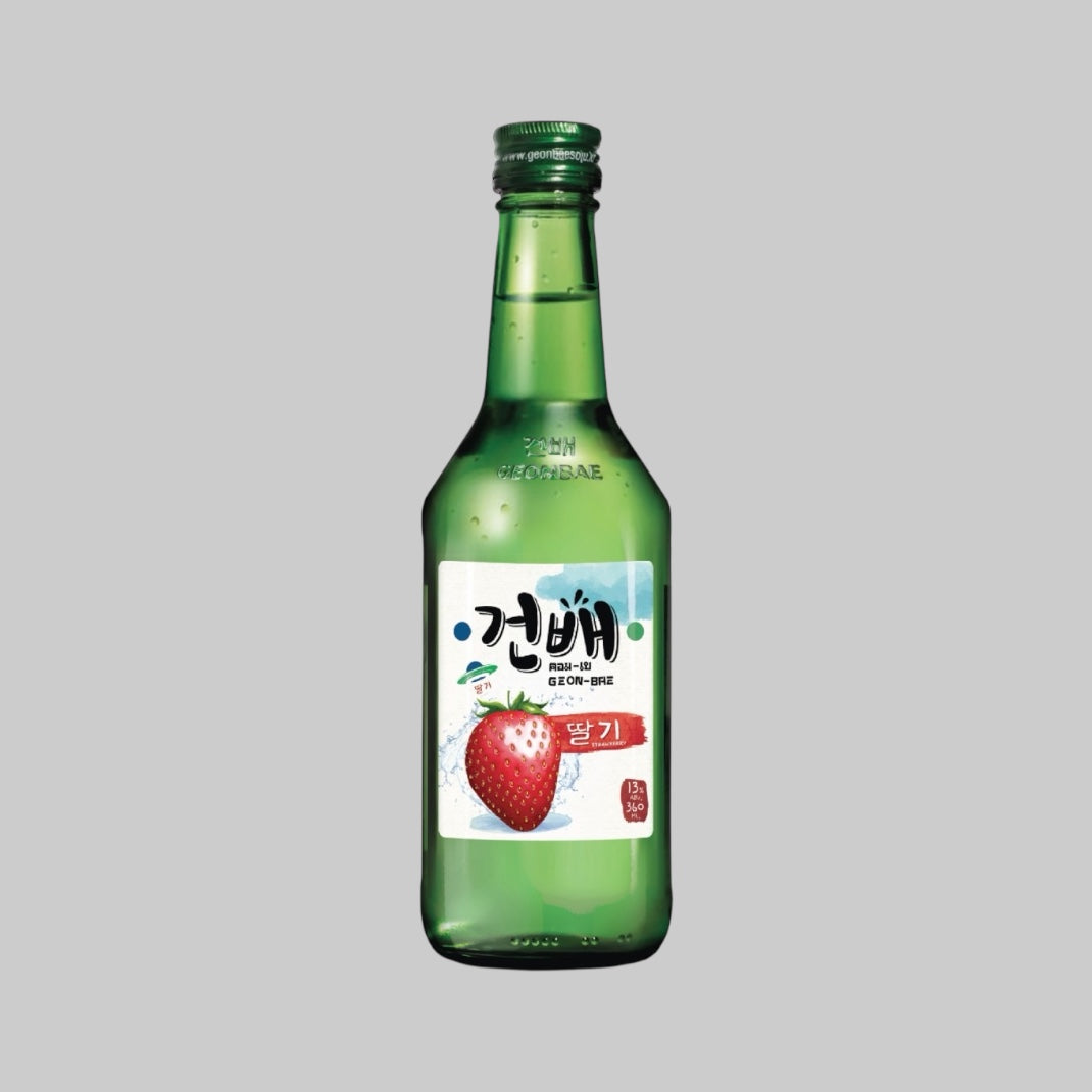 Geonbae Strawberry Soju Bottle 360ml 12.0% | TIME2DRINK