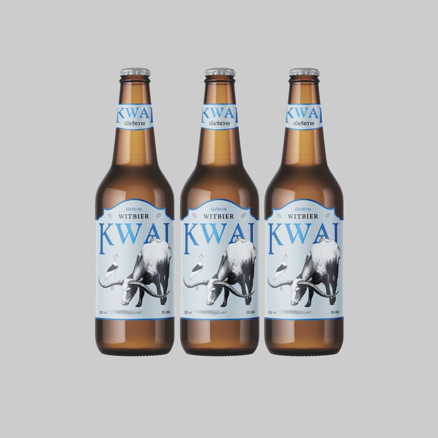 Kwai Witbier Bottle 330ml 5.0% (Pack of 3) - Time2Drink