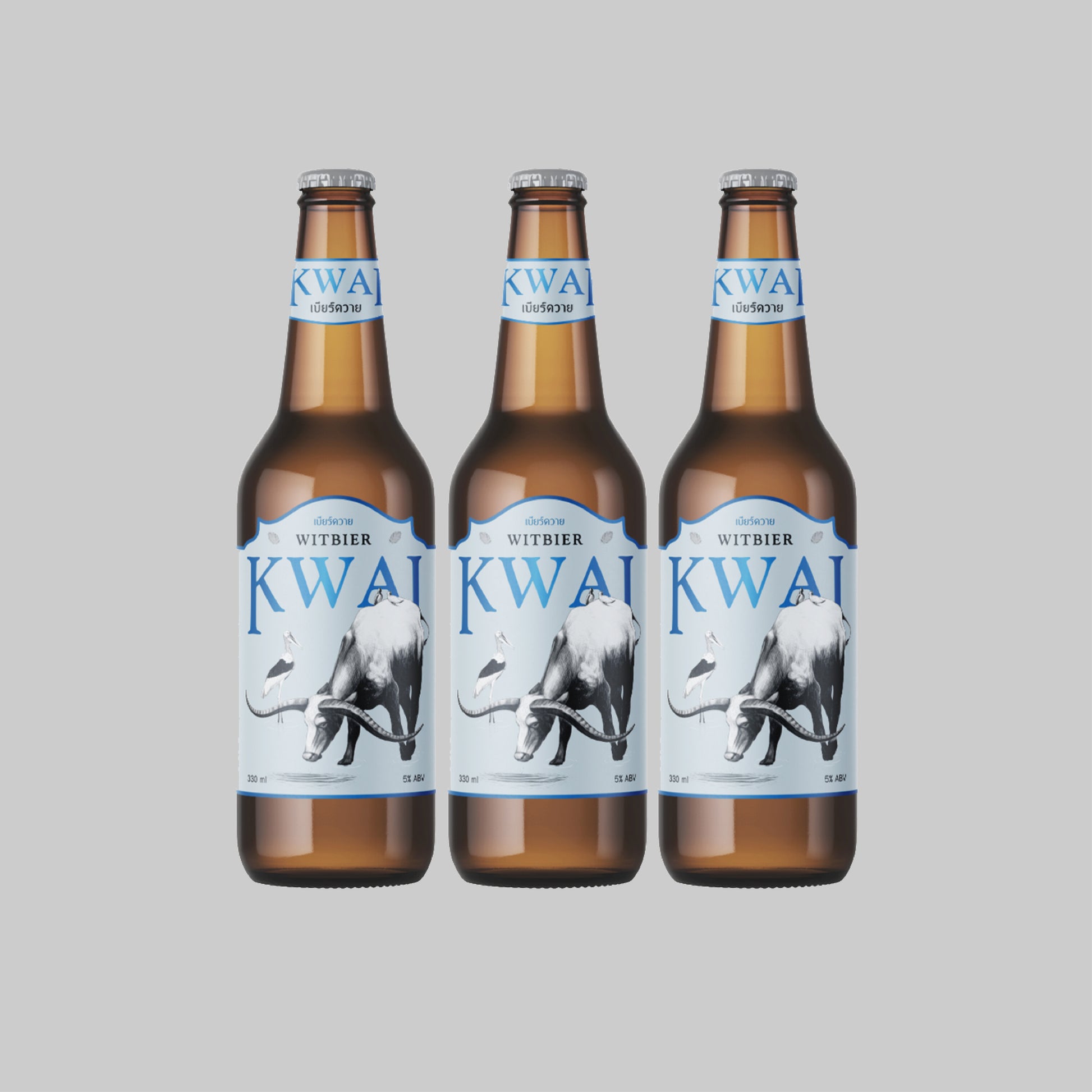 Kwai Witbier Bottle 330ml 5.0% (Pack of 3) - Time2Drink