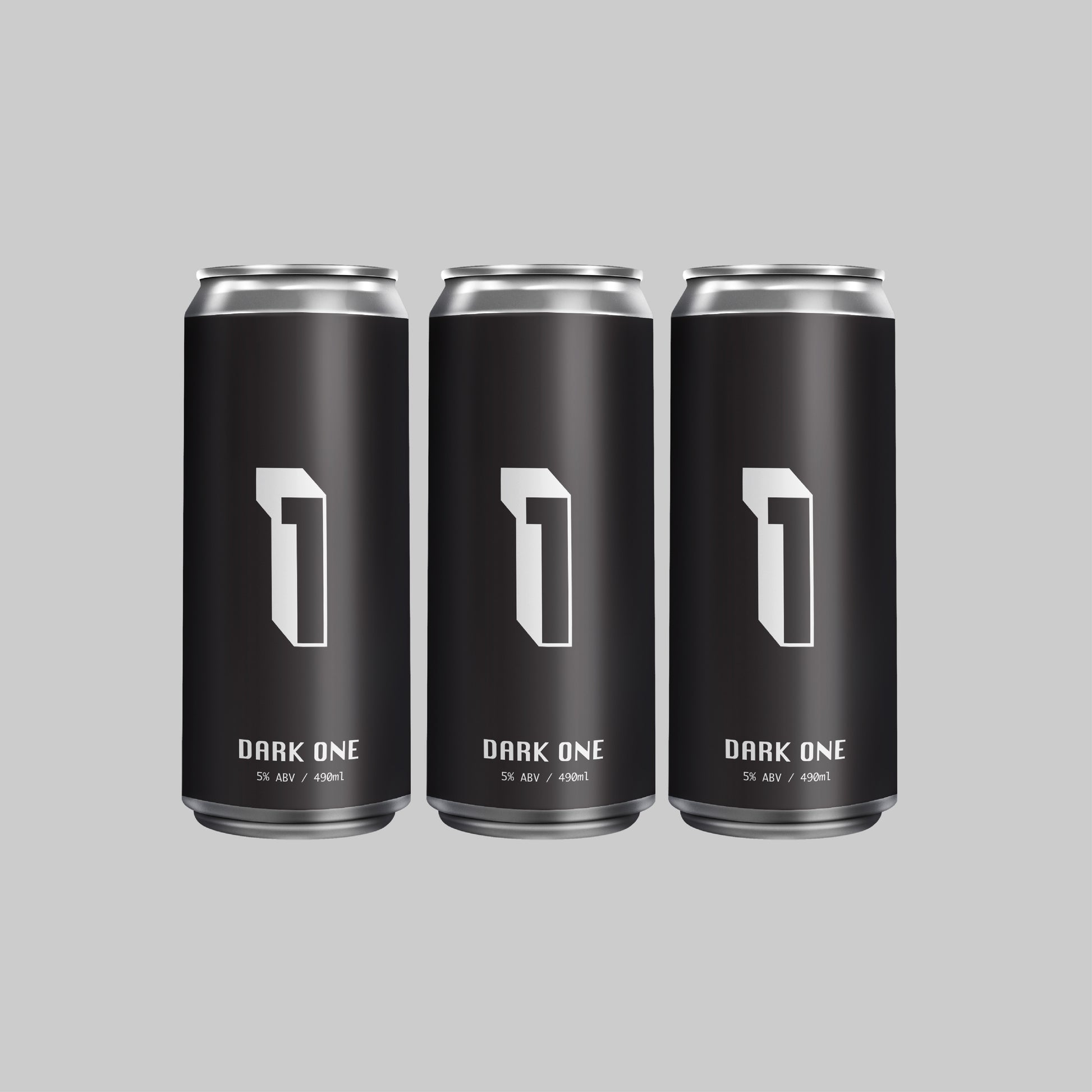 Overnight Dark One Dark Lager Can 490ml 5.0% (Pack of 3) - Time2Drink