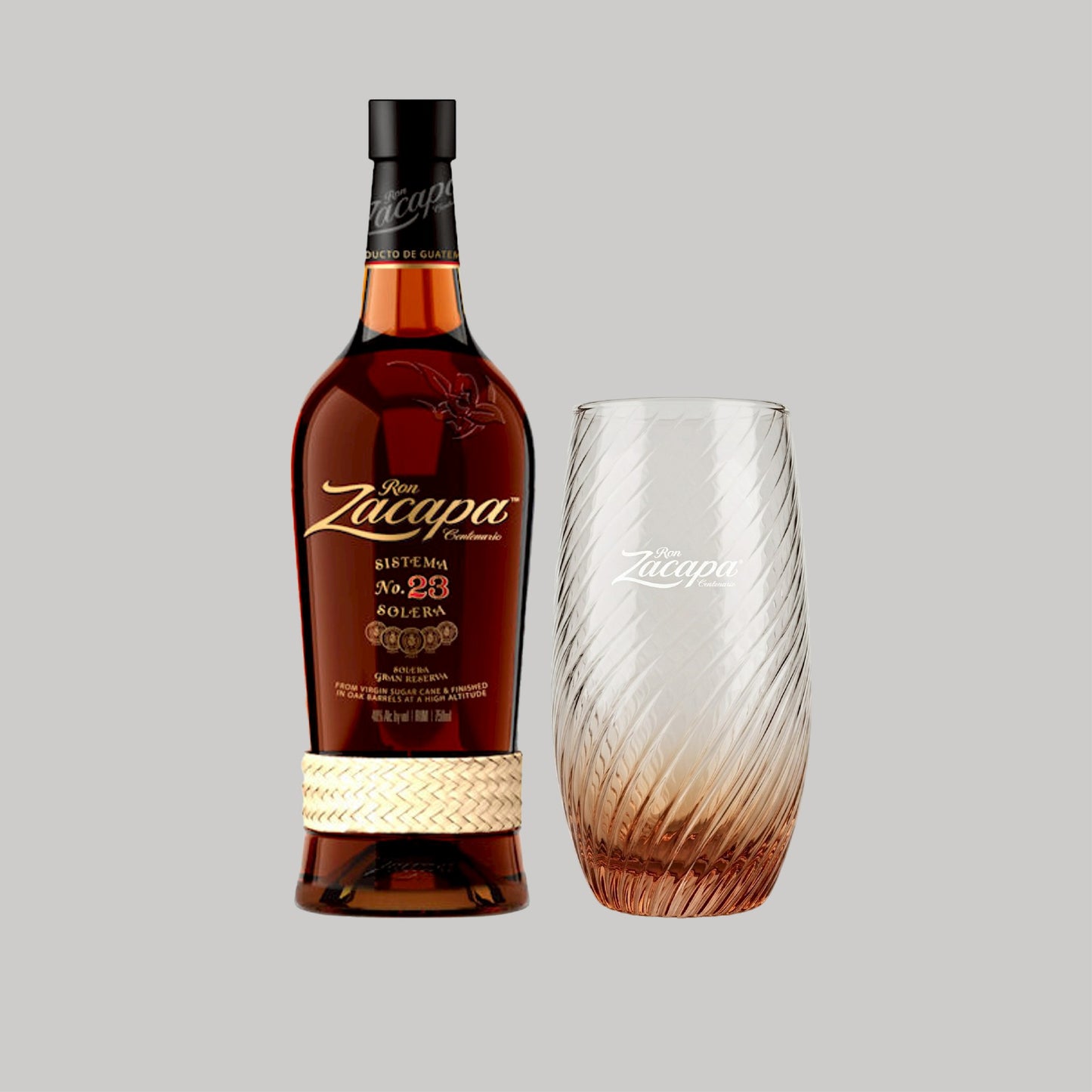 Ron Zacapa 23 Centenario Rum Bottle 700ml 40.0% (Free Zacapa Highball Glass) | TIME2DRINK