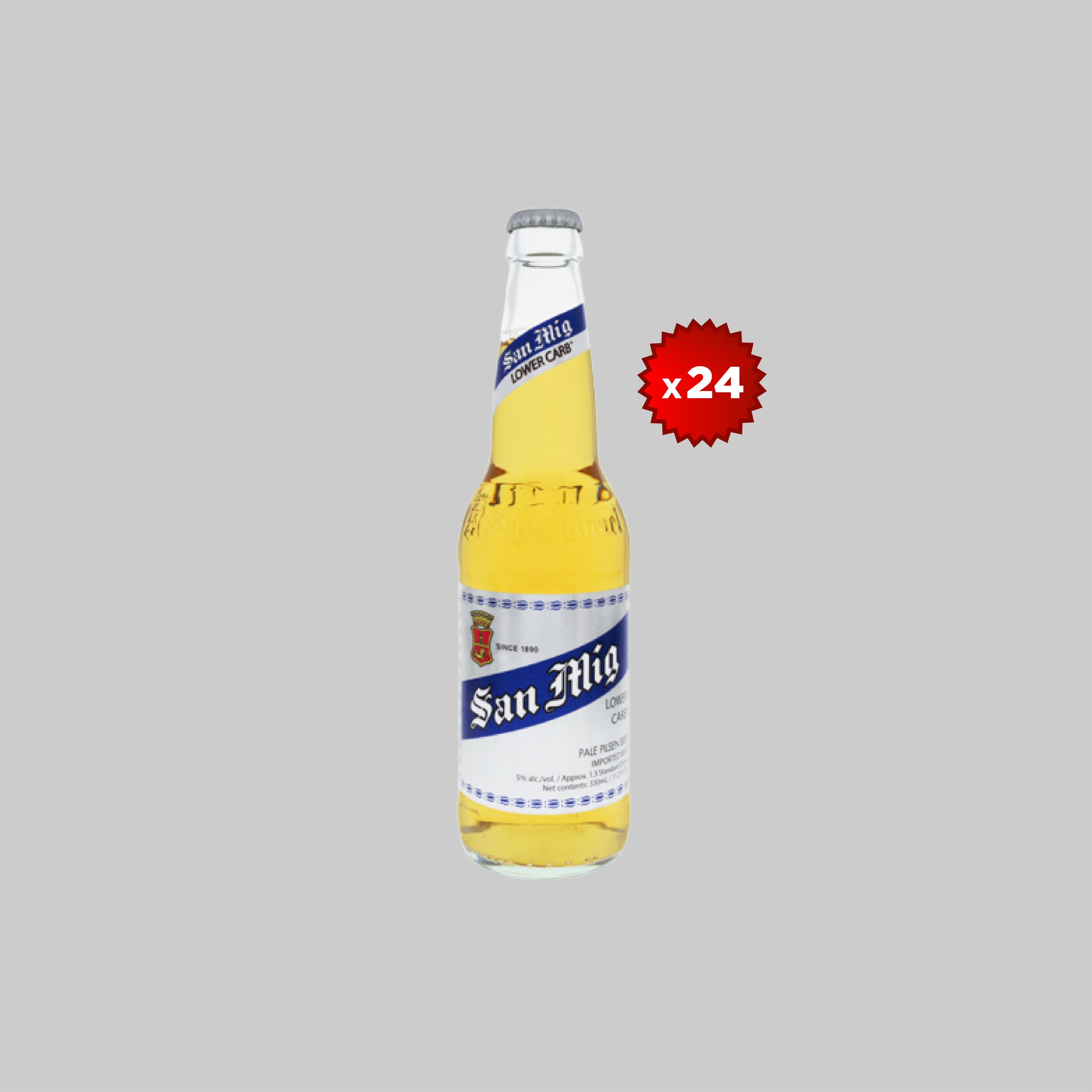 San Mig Light Small Bottle 24x330ml 5.0% | Time2Drink