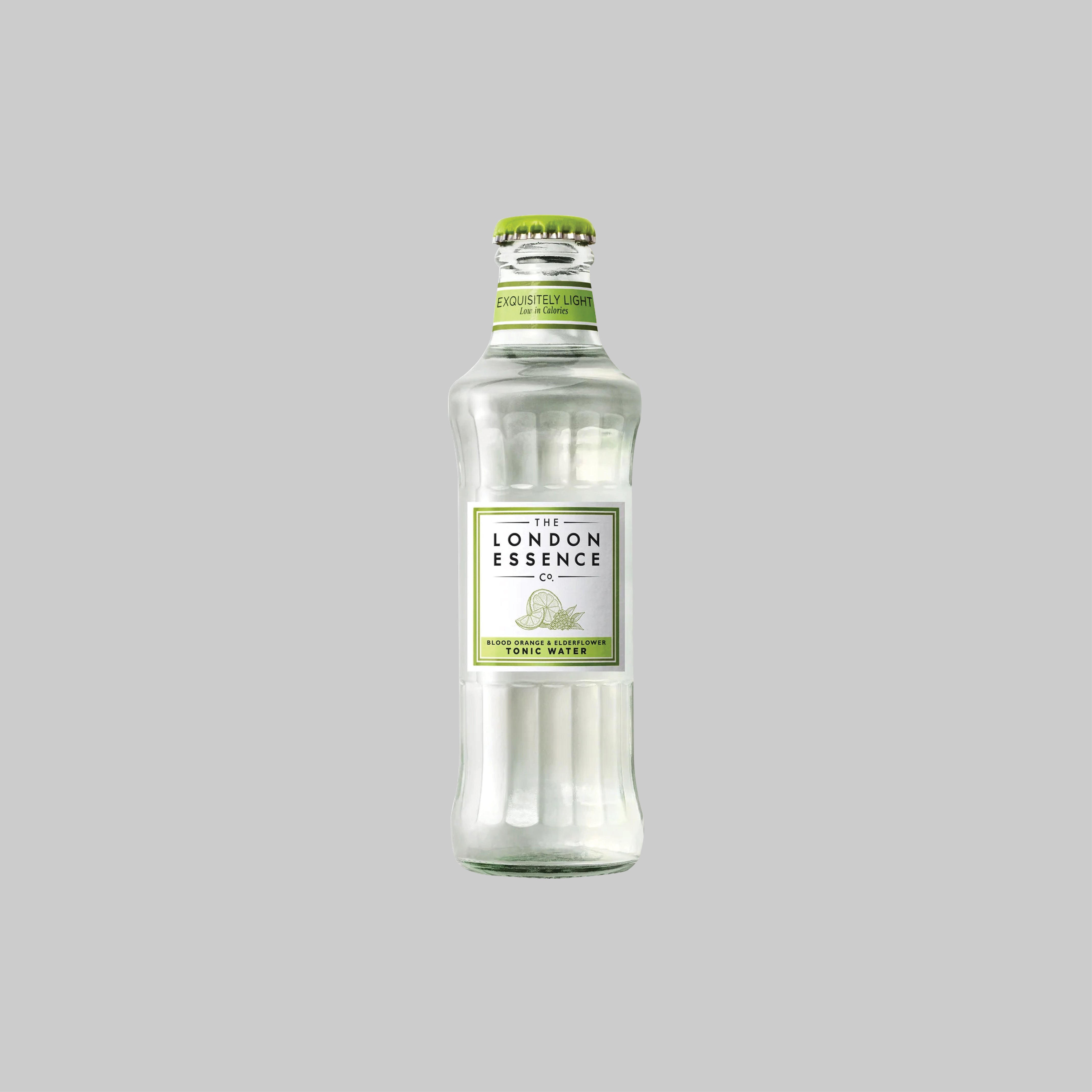 The London Essence Blood Orange & Elderflower Tonic Water Bottle 200ml 0.0% - Time2Drink