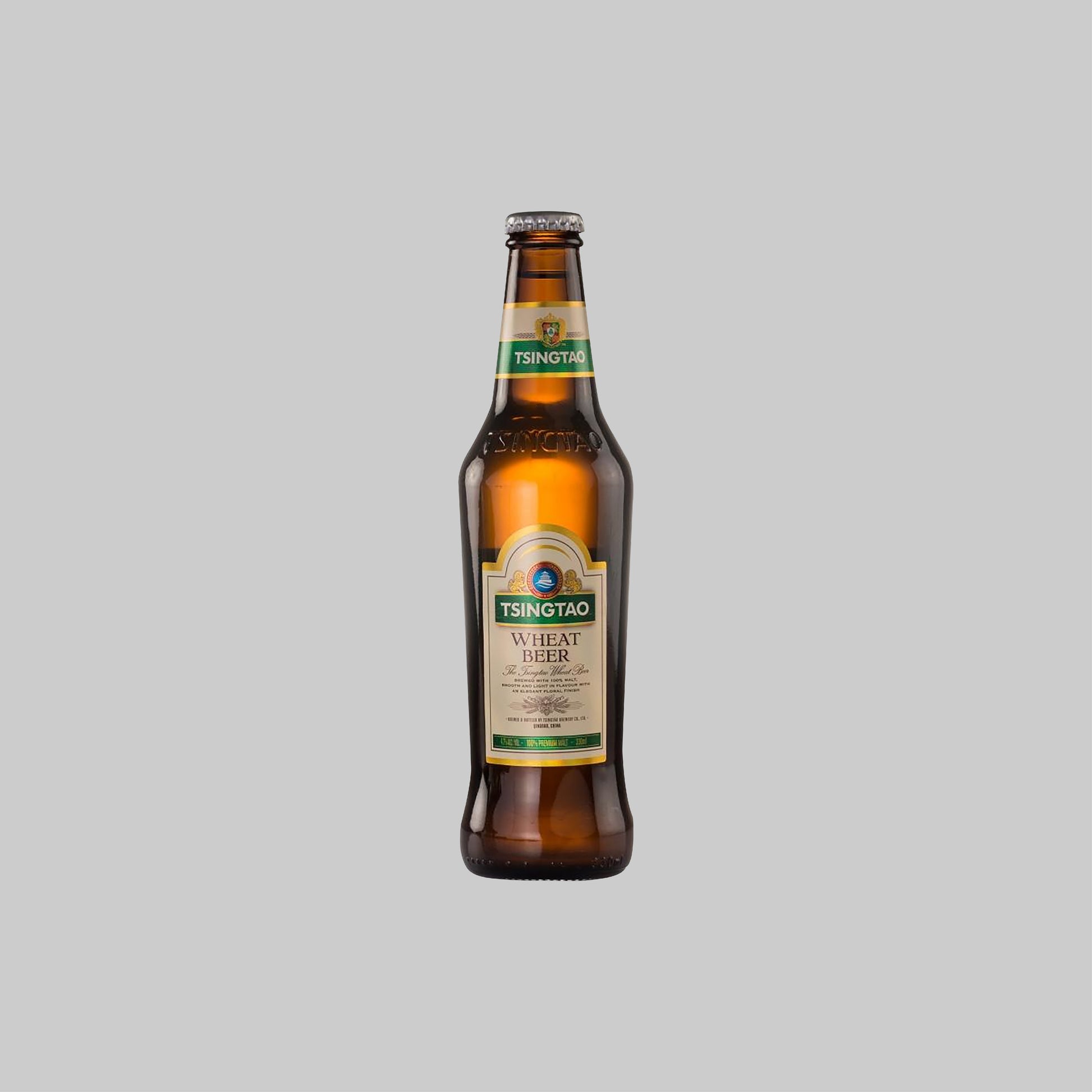 Tsingtao Wheat Beer Wheat Bottle 330ml 4.7% - Time2Drink