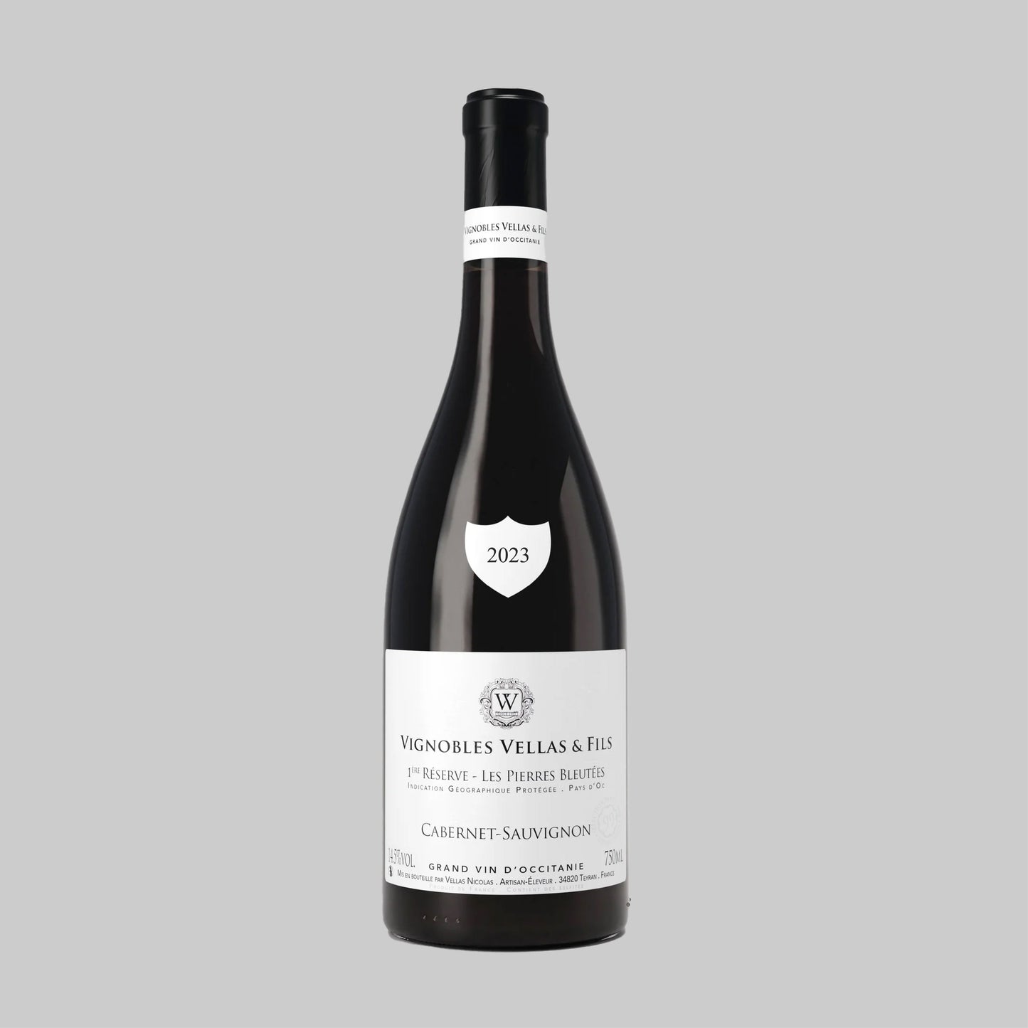 Vignobles Vellas 1st Reserve Les Pierres Bleutées Cabernet Sauvignon IGP Pays d’Oc 2023 750ml 14.5% | Time2Drink