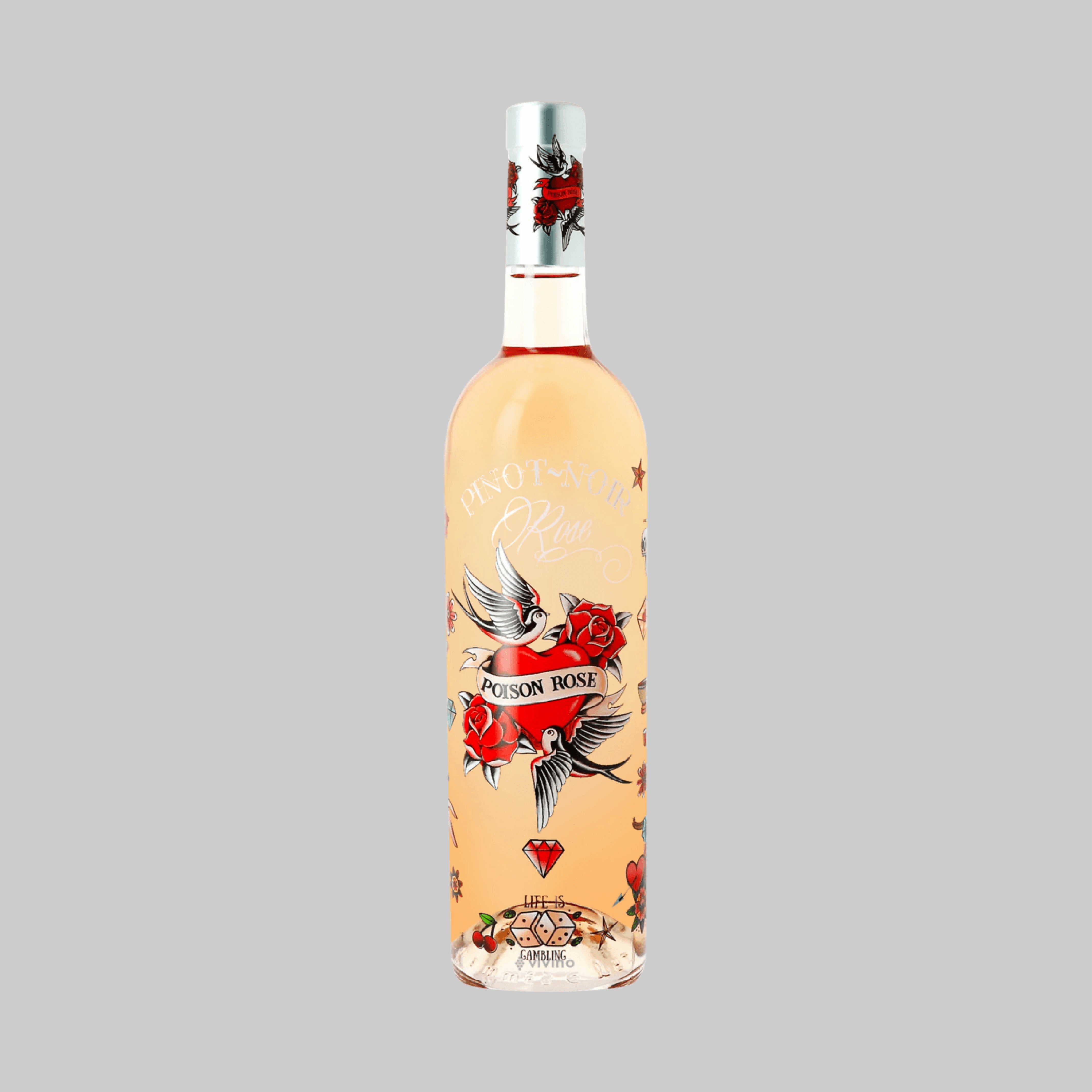 Vignobles Vellas Poison Rosé Pinot Noir Pays d'Oc 2022 750ml 12.5% - Time2Drink